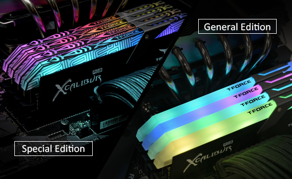 T-FORCE XCALIBUR Leading the RGB Memory T-FORCE XCALIBUR Leading the RGB Memory