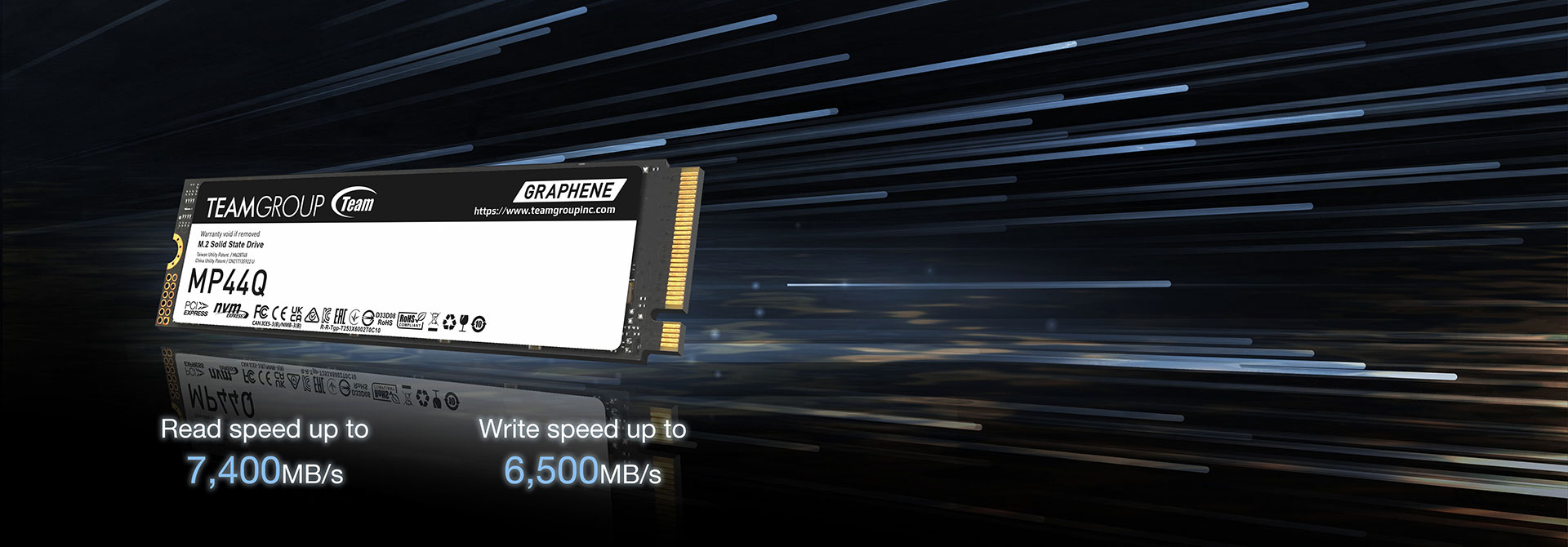 Outstanding Performance Exceeding 7,000MB/s Transmission Speed Outstanding Performance Exceeding 7,000MB/s Transmission Speed