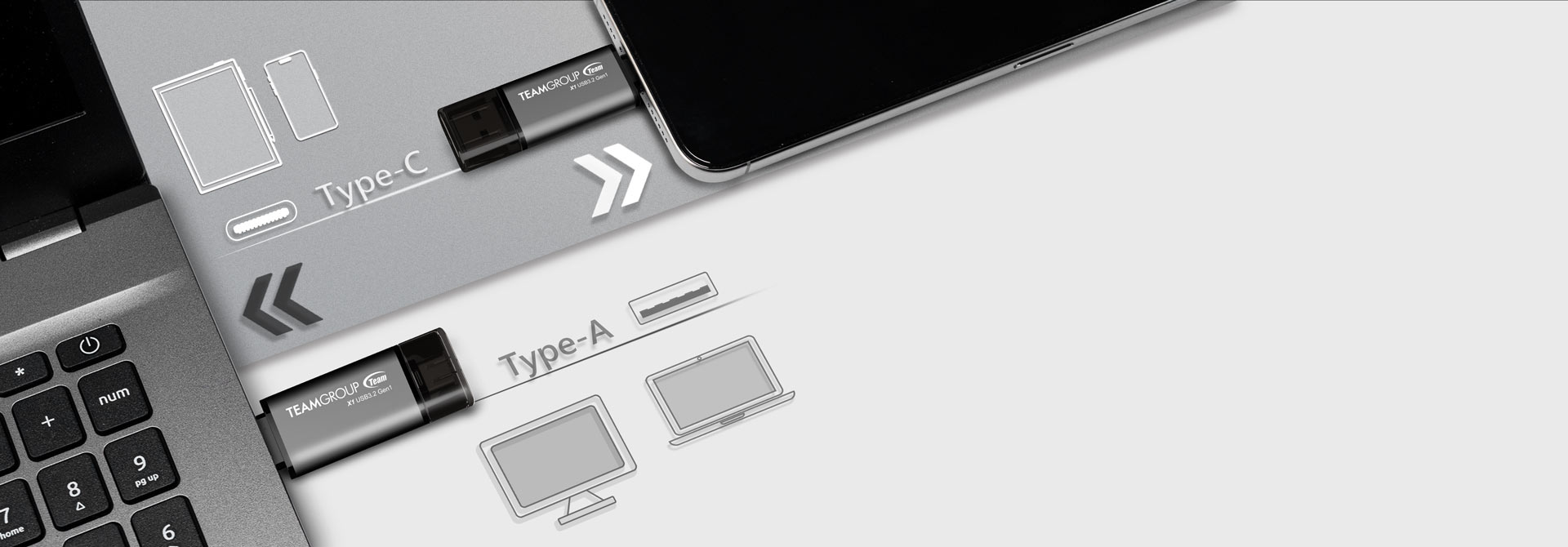 2-in-1 Dual Drive, Plug and Play 2-in-1 Dual Drive, Plug and Play