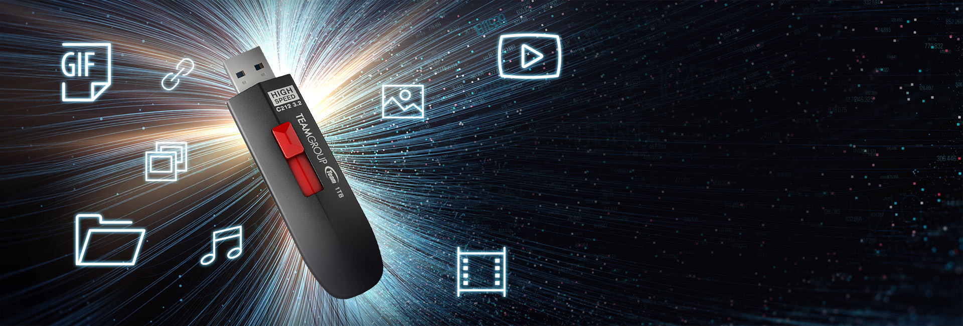 Massive storage capacity provides plenty of room for large multimedia files Massive storage capacity provides plenty of room for large multimedia files
