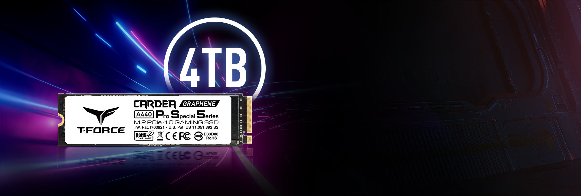Ultra-large 4TB Gaming Storage Space Ultra-large 4TB Gaming Storage Space