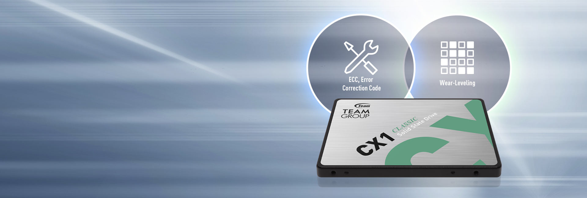 ECC (Error Correction Code) function enhances efficiency ECC (Error Correction Code) function enhances efficiency