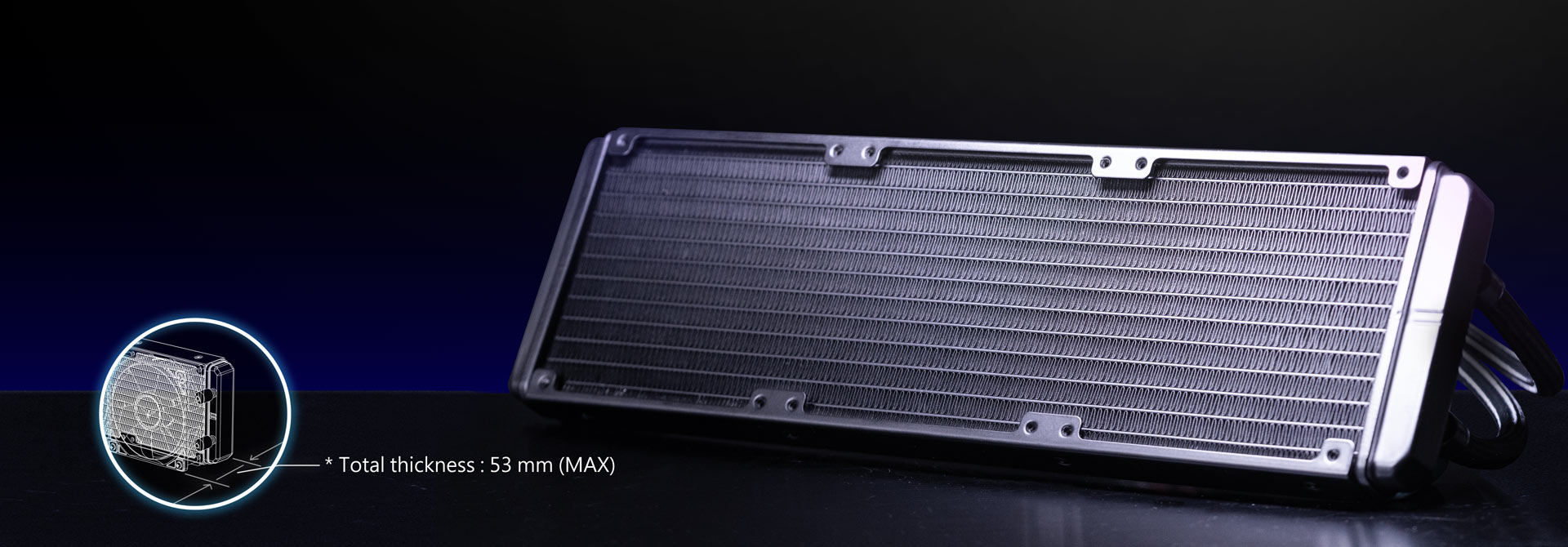 Thickened Aluminum Cold-forged Radiator with Compact Water Channels Thickened Aluminum Cold-forged Radiator with Compact Water Channels