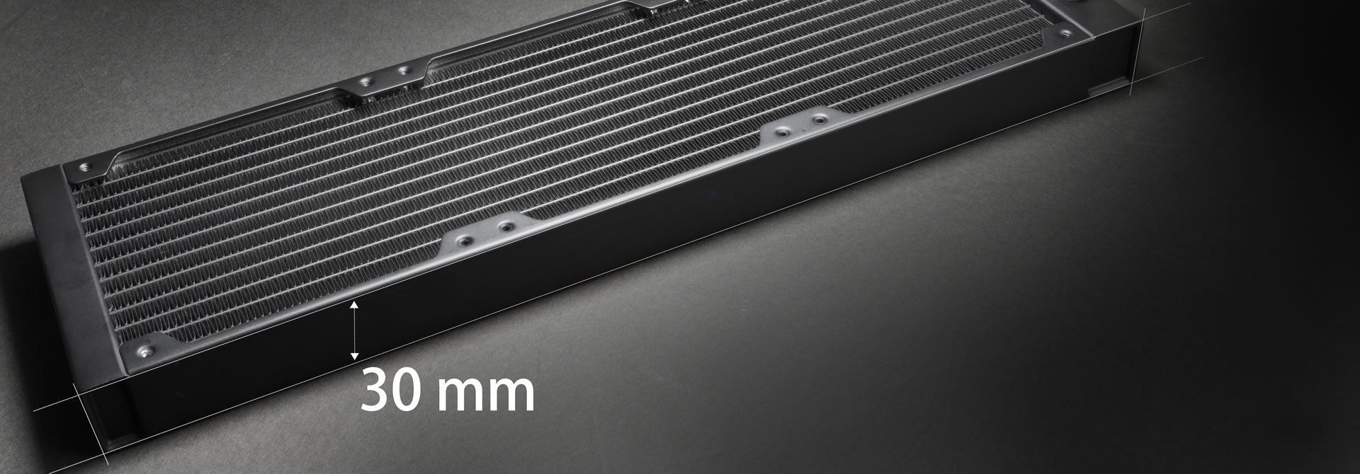 Thickened Aluminum Cold-forged Radiator with Compact Water Channels Thickened Aluminum Cold-forged Radiator with Compact Water Channels