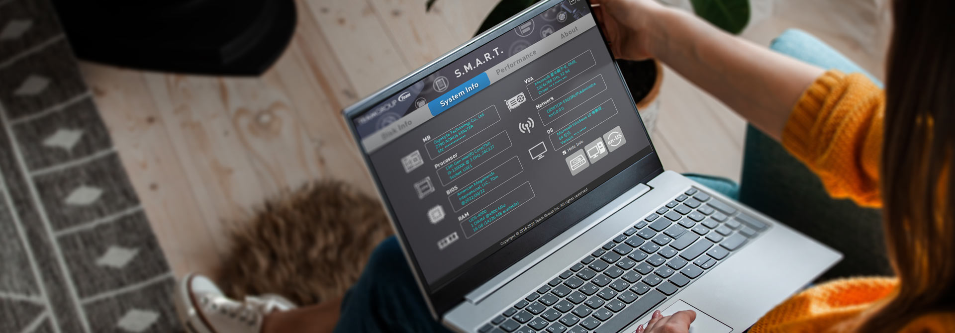TEAMGROUP’s exclusive patented S.M.A.R.T. monitoring software TEAMGROUP’s exclusive patented S.M.A.R.T. monitoring software