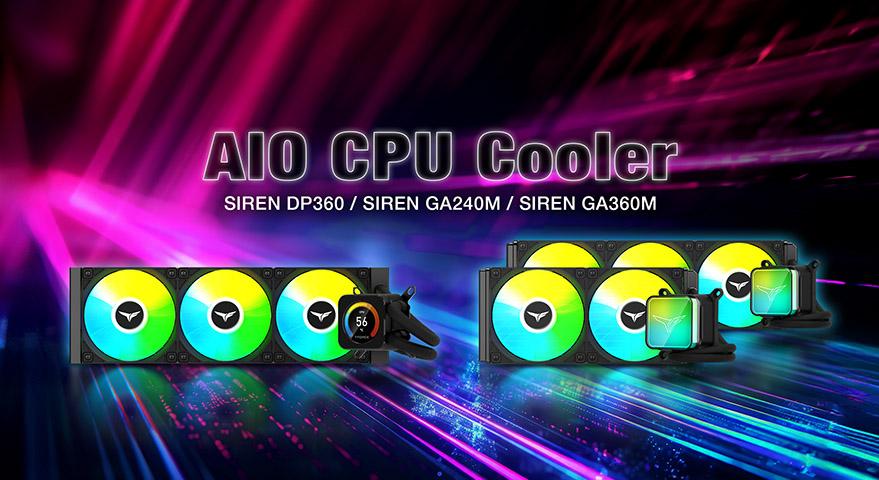 TEAMGROUP Launches Three All-In-One CPU Liquid Coolers from the T-Force Siren Series Versatile Magnetic Block Designed for Optimum Heat Dissipation